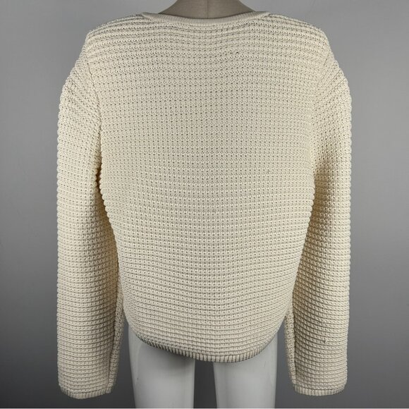 ❤️ Talbots Cream Button-Up Cardigan Sweater Size XL - Picture 2 of 9